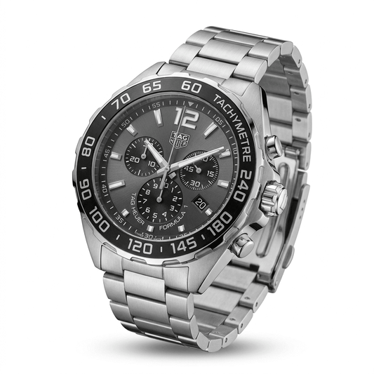 TAG HEUER F1 Chronograph Anthracite Grey Dial 43 mm Men's Watch CAZ1011.BA0843