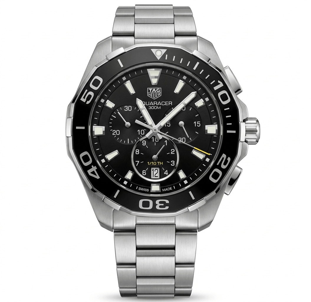 TAG HEUER Aquaracer 300M Chronograph Black Dial 43mm Men's Watch CAY111A.BA0927