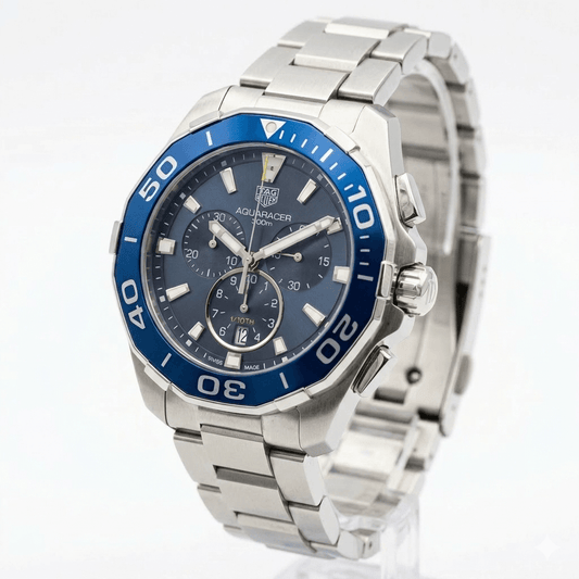 Tag Heuer Aquaracer 300M Chronograph Blue Dial 43mm Men's Watch CAY111B.BA0927