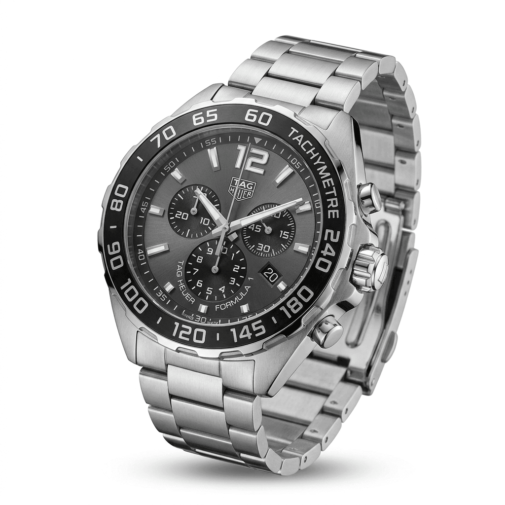 TAG HEUER F1 Chronograph Anthracite Grey Dial  43 mm Men's Watch CAZ1011.BA0843