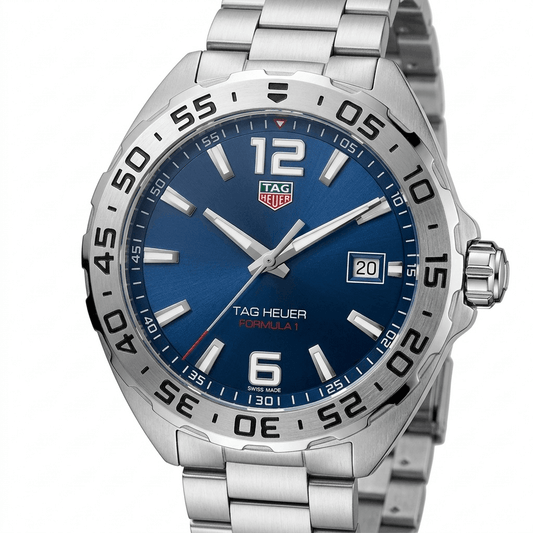 Tag Heuer Formula 1 Blue Dial Stainless Steel Men's 41 mm Watch WAZ1118.BA0875