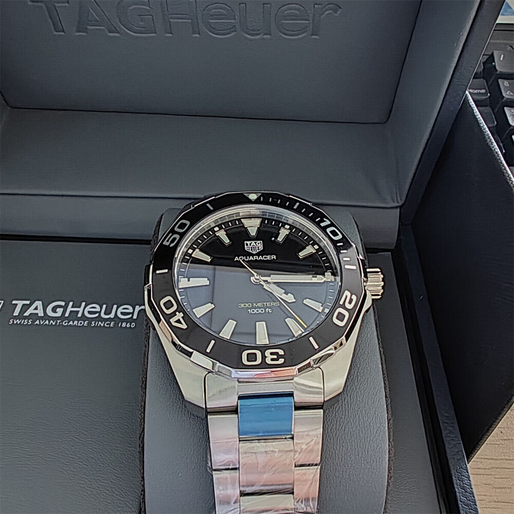 Tag Heuer 43mm AQUARACER Quartz 43mm Watch Stainless WAY101A.BA0746