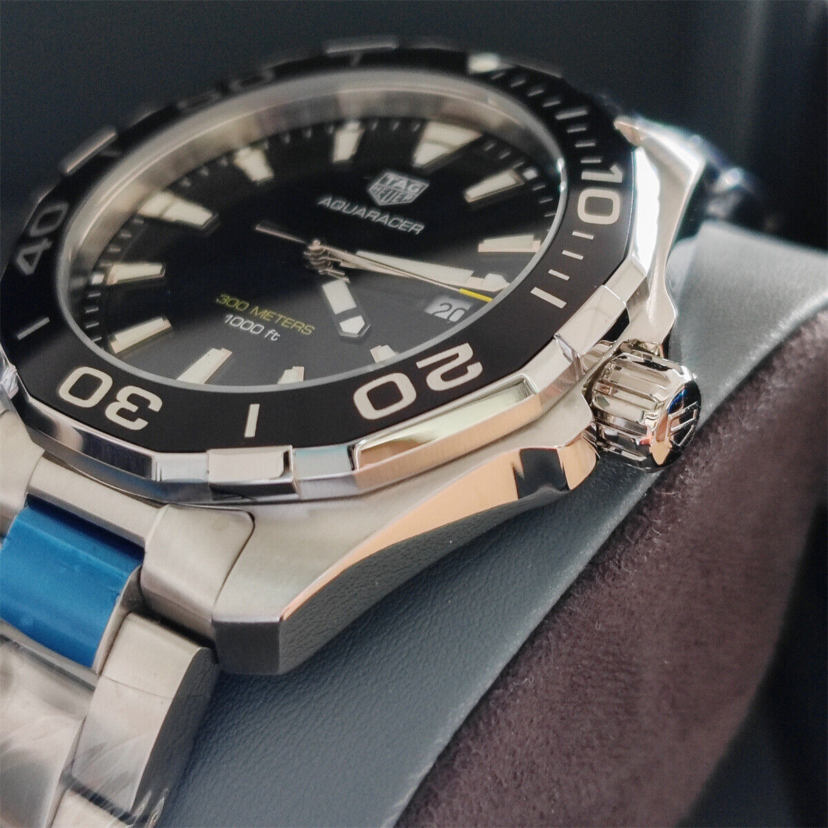 Tag Heuer 43mm AQUARACER Quartz 43mm Watch Stainless WAY101A.BA0746