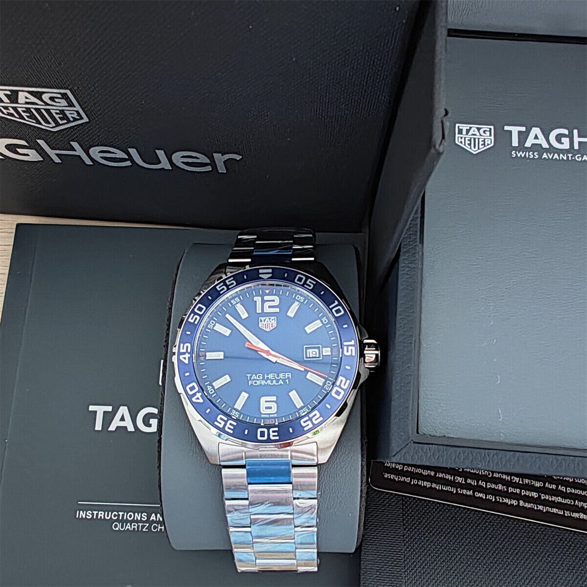 Tag Heuer Formula 1 Blue Sunray Dial S-Steel Men's Watch WAZ1010.BA0842
