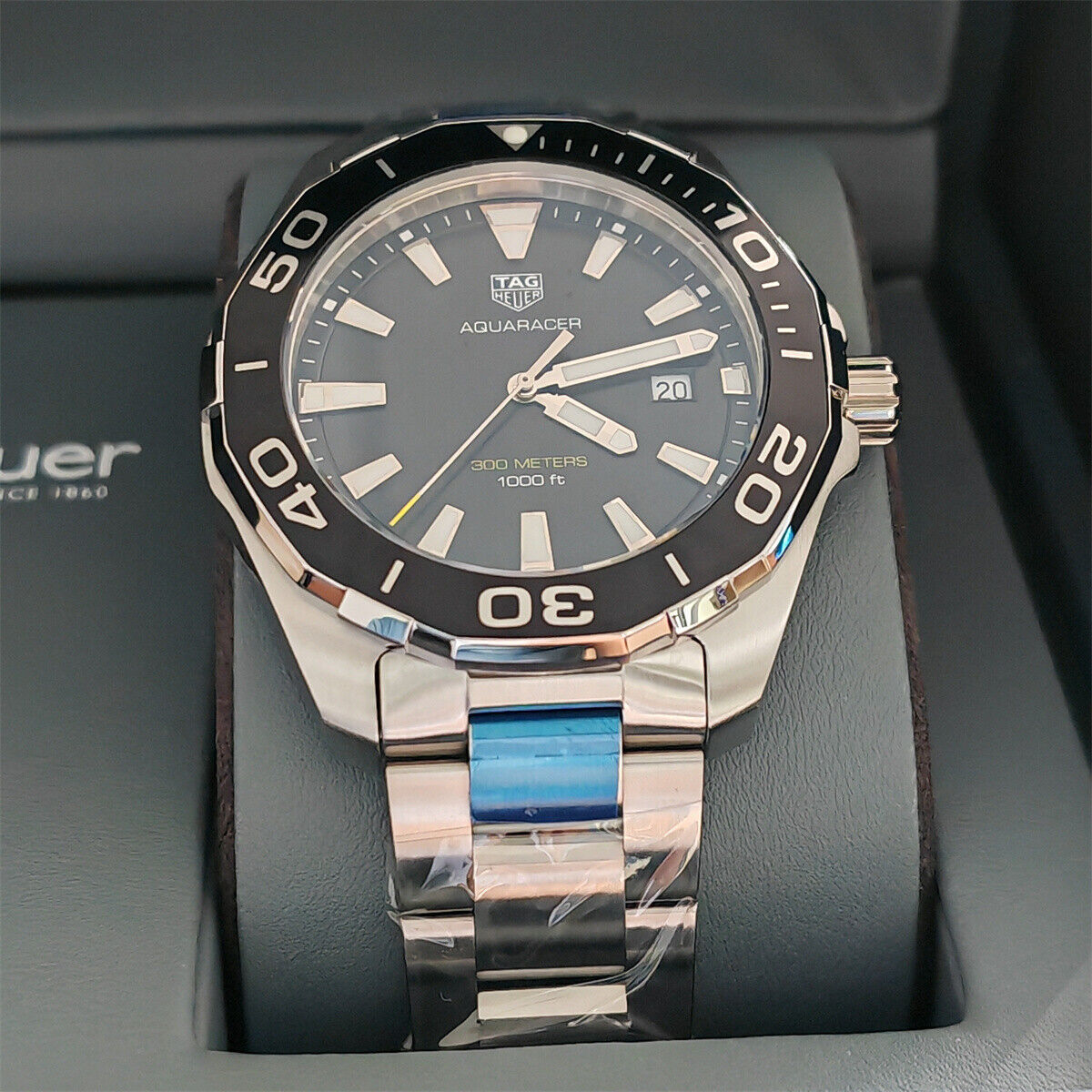 Tag Heuer 43mm AQUARACER Quartz 43mm Watch Stainless WAY101A.BA0746