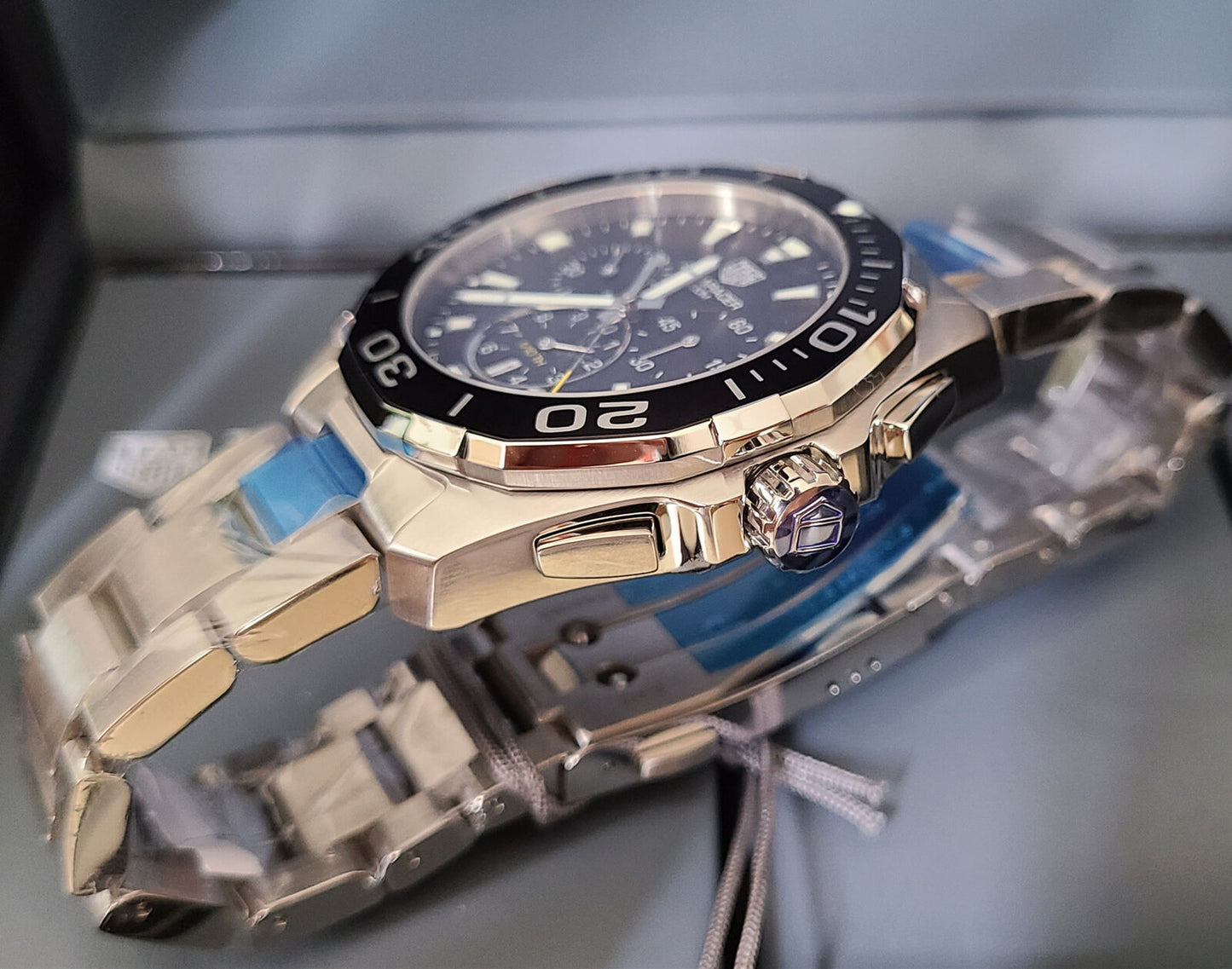 TAG HEUER Aquaracer 300M Chronograph Black Dial 43mm Men's Watch CAY111A.BA0927