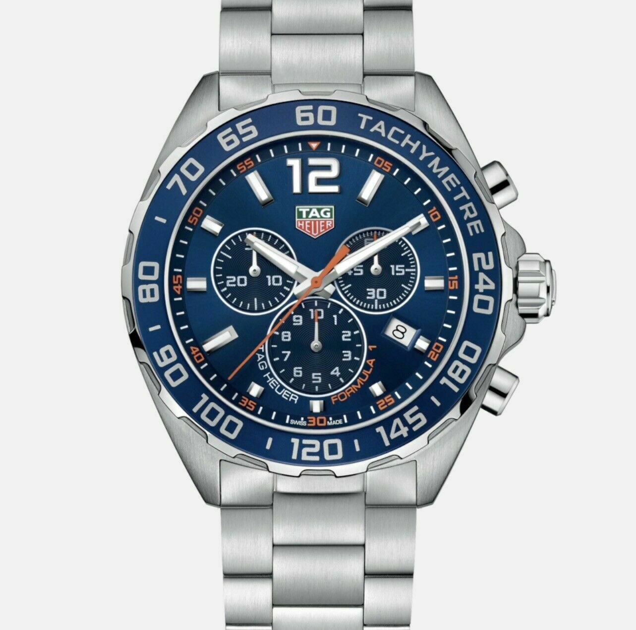 TAG Heuer Formula 1 Blue Dial 43mm Men's Quartz Steel Watch CAZ1014.BA0842