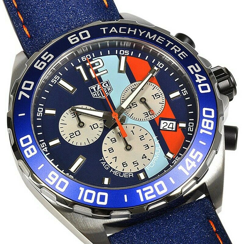 Tag Heuer Formula 1 Quartz Chronograph Gulf Men's Watch CAZ101N.FC8243